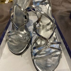 Stuart Weitzman Silver Sandals